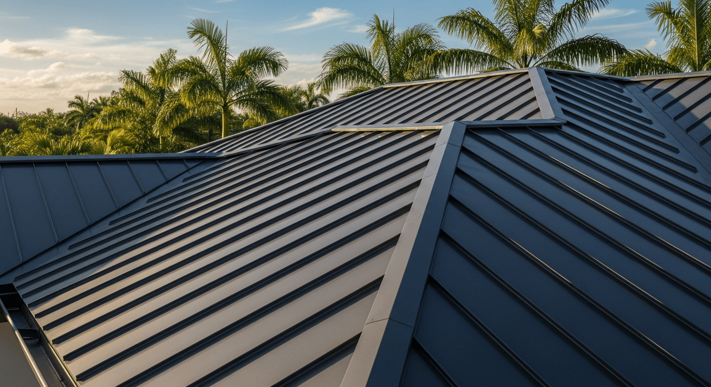 Standing-seam metal